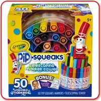 Crayola Markers- Telescoping Tower Pipsqueaks 50ct