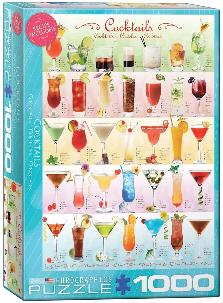 Cocktails - 1000pc Eurographics Puzzle