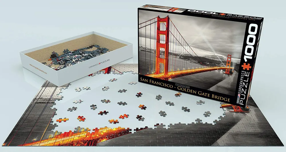 San Francisco, Golden Gate Bridge - 1000pc Eurographics Puzzle