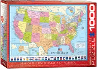 Map of the USA - 1000pc Eurographics Puzzle