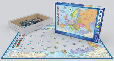 Map of Europe - 1000pc Eurographics Puzzle