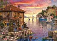 Mediterranean Harbor - 1000pc Eurographics Puzzle