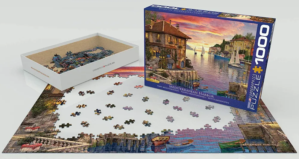 Mediterranean Harbor - 1000pc Eurographics Puzzle