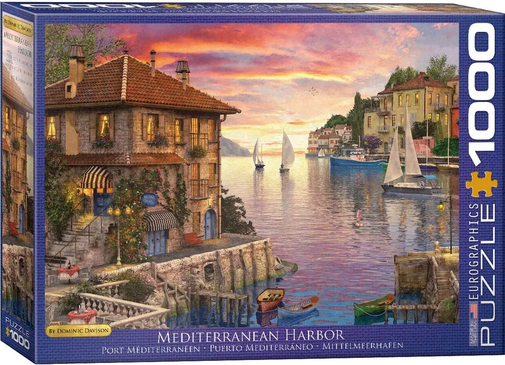 Mediterranean Harbor - 1000pc Eurographics Puzzle