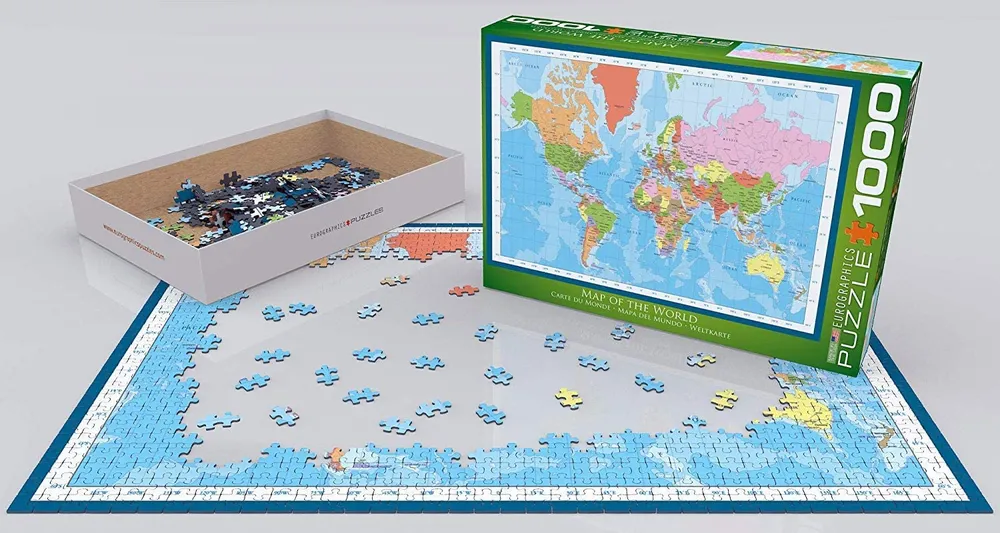 Map of the World - 1000pc  Eurographics Puzzle