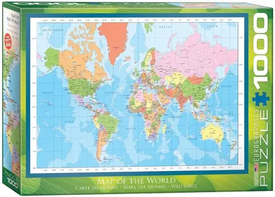 Map of the World - 1000pc  Eurographics Puzzle