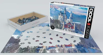 Neuschwanstein Castle in Winter - 1000pc Eurographics Puzzle