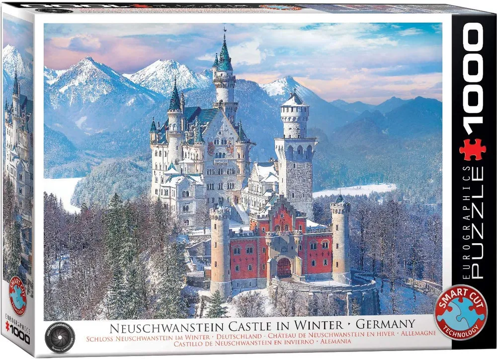 Neuschwanstein Castle in Winter - 1000pc Eurographics Puzzle
