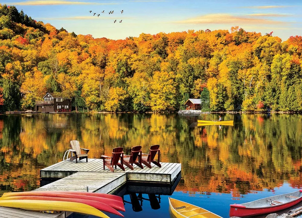 Lakeside Cottage, Quebec - 1000pc Eurographics Puzzle