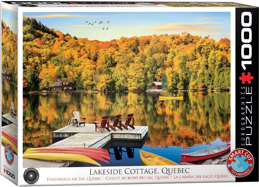 Lakeside Cottage, Quebec - 1000pc Eurographics Puzzle