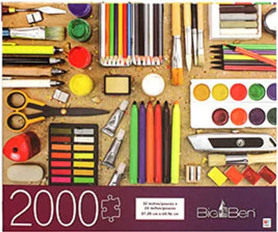 Big Ben Puzzle : School Supplies - 2000pc