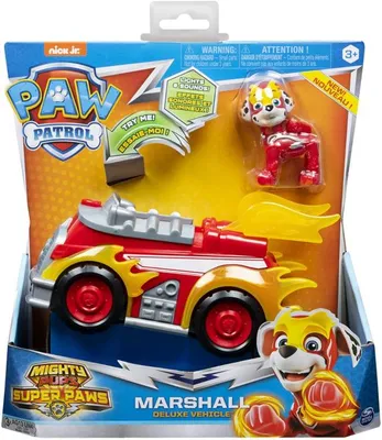 Paw Patrol : Mighty Pups Super paws - Marshall Dlx Vehicle