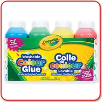 Washable Colour Glue - 4ct