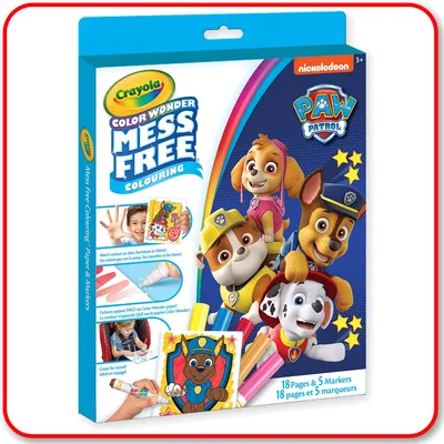Colour Wonder - Colouring Book & Markers Kit Paw Patrol