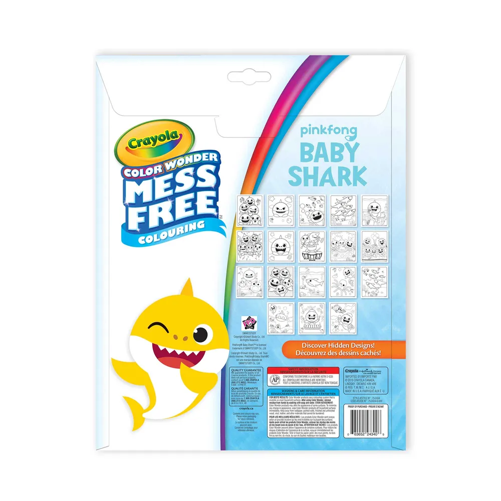Color Wonder - Colouring Pages & Mini Markers : Baby Shark
