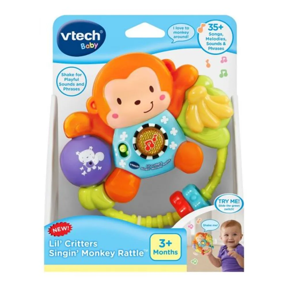 VTech Baby Lil' Critters Huggable Hippo Teether Blue