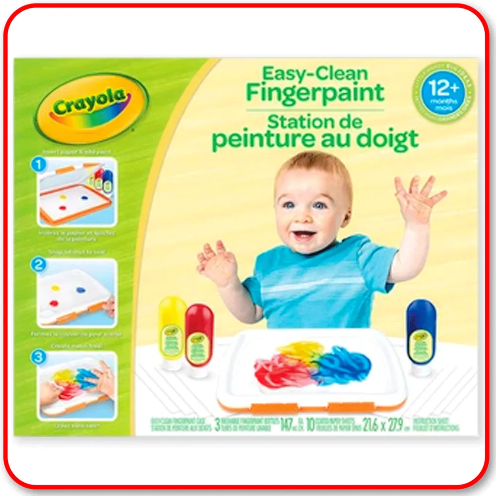 Easy Clean Fingerpaint Set