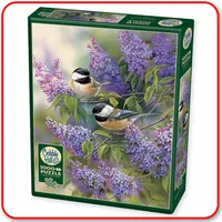 Chickadees and Lilacs - Cobble Hill 1000pc Puzzle