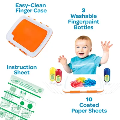 Easy Clean Fingerpaint Set