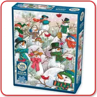 Hill of a Lot of Snowmen - Cobble Hill 500pc Puzzle