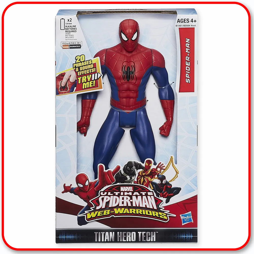 Marvel Ultimate Spider-Man Web Warriors Titan Hero Tech Electronic - Spider-Man 12" Figure