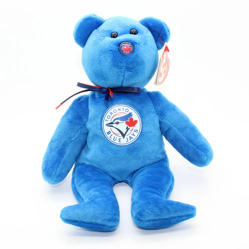 MLB Baseball TY Beanie Babies Stuffed Blue Bear