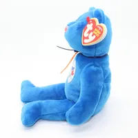 MLB Baseball TY Beanie Babies Stuffed Blue Bear