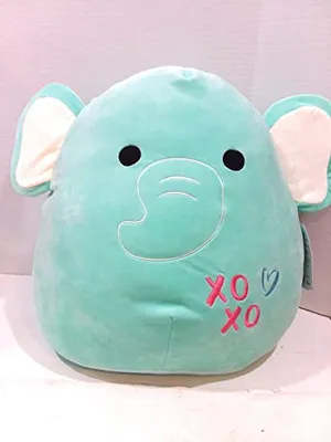 Squishmallows - 7" Diego the Teal Elephant (Valentine's Edition)