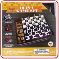 10in1 Game Set - REAL WOOD GAMES