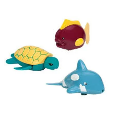 BATTAT - Wind-Up Bath Friends : Fish, Dolphin, and Turtle