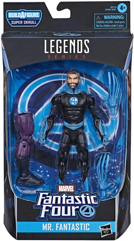 Marvel Legends Series Fantastic Four 6-Inch Collectible Action Figure Mr. Fantastic Toy, Premium Design and 2 Accessories, 1 Build-A-Figure Part by Hasbro