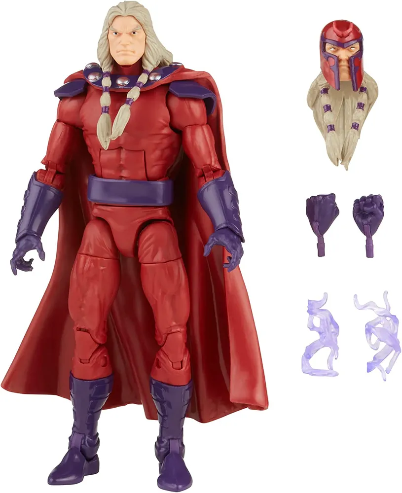 Hasbro Marvel Legends Series 6-inch Scale Action Figure Toy Magneto, Premium Design, 1 Figure, and 5 Accessories