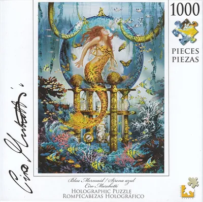 Holographic Puzzle Ciro Marchetti Blue Mermaid 1000 pc Puzzle