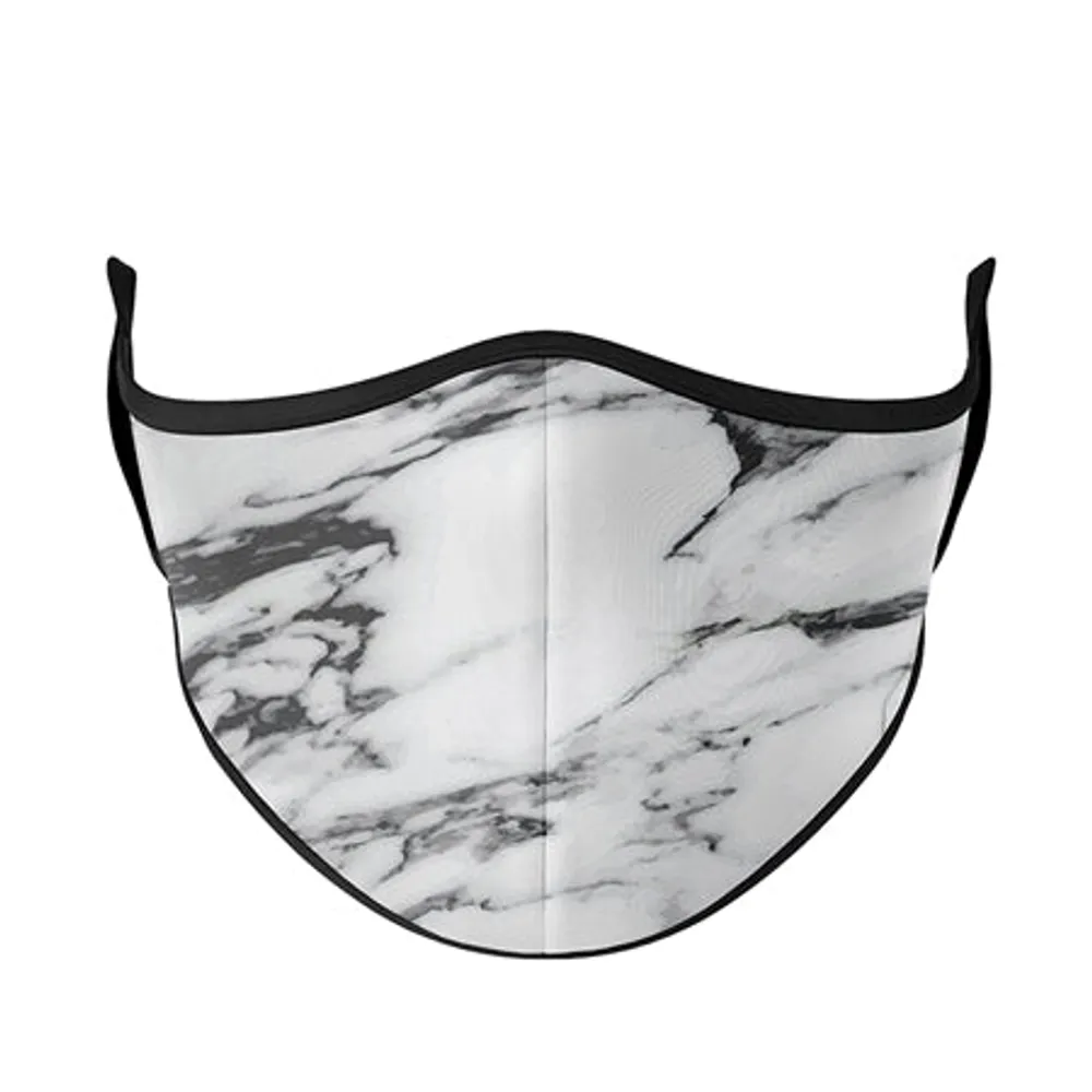 White Marble Fashion Face Mask