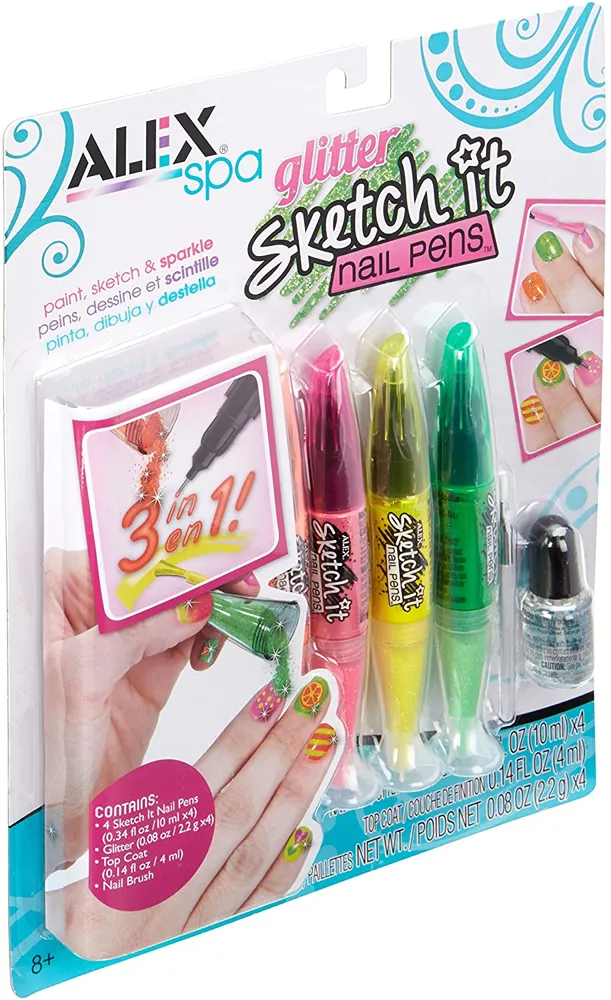 Alex Spa - Glitter Sketch It Nail Pens Salon