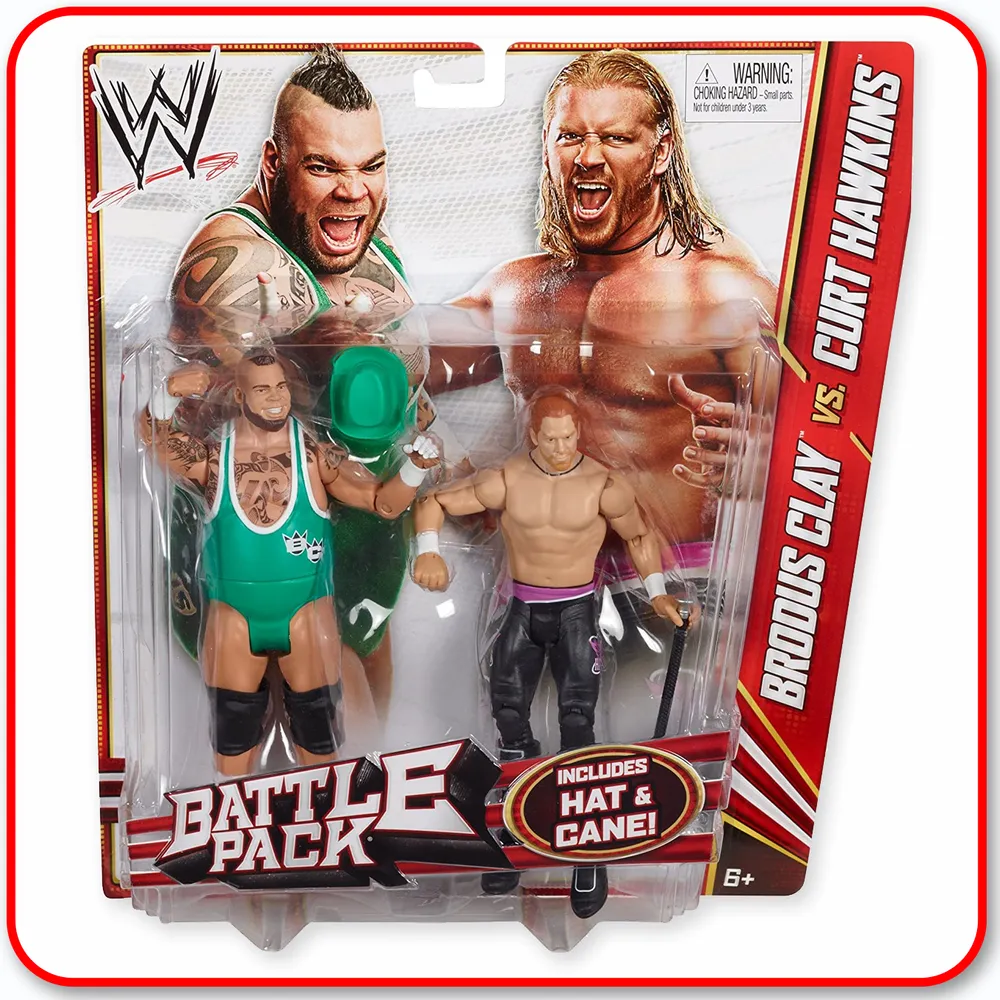 WWE - Battle Pack 2pk Brodus Clay vs. Curt Hawkins
