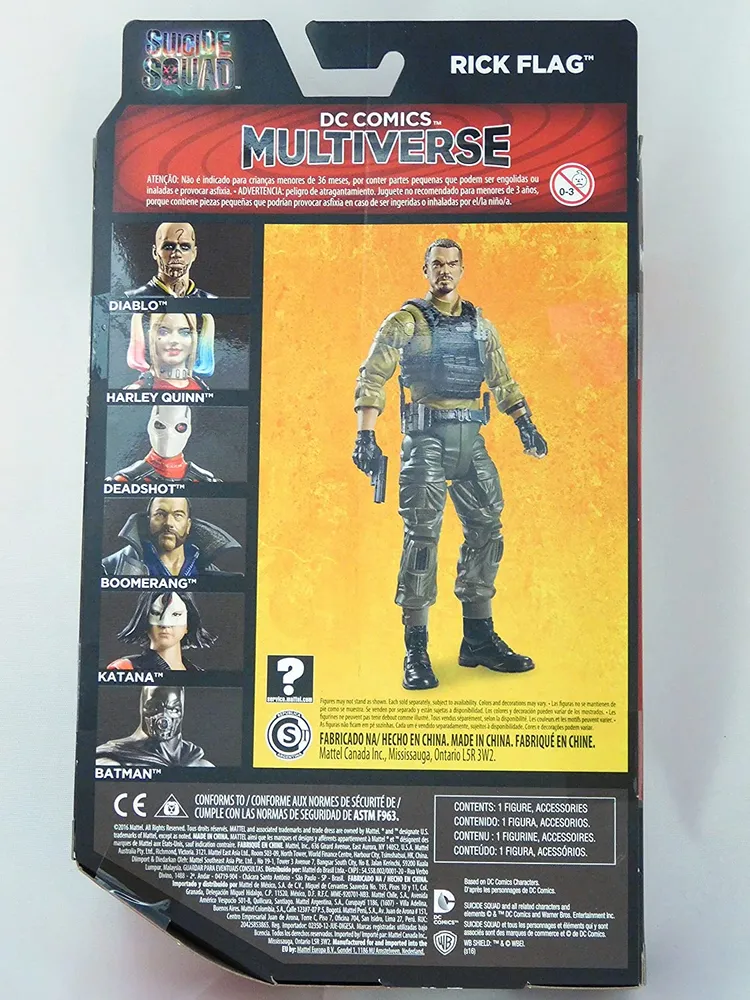 DC Comics Multiverse, Suicide Squad Movie, Rick Flag Action Figure, 6 Inches