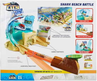 Mattel - Hot Wheels - City Shark Beach Battle Play Set