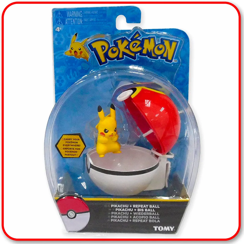 Pokémon Clip 'n' Carry Poké Ball, Pikachu & Repeat Ball