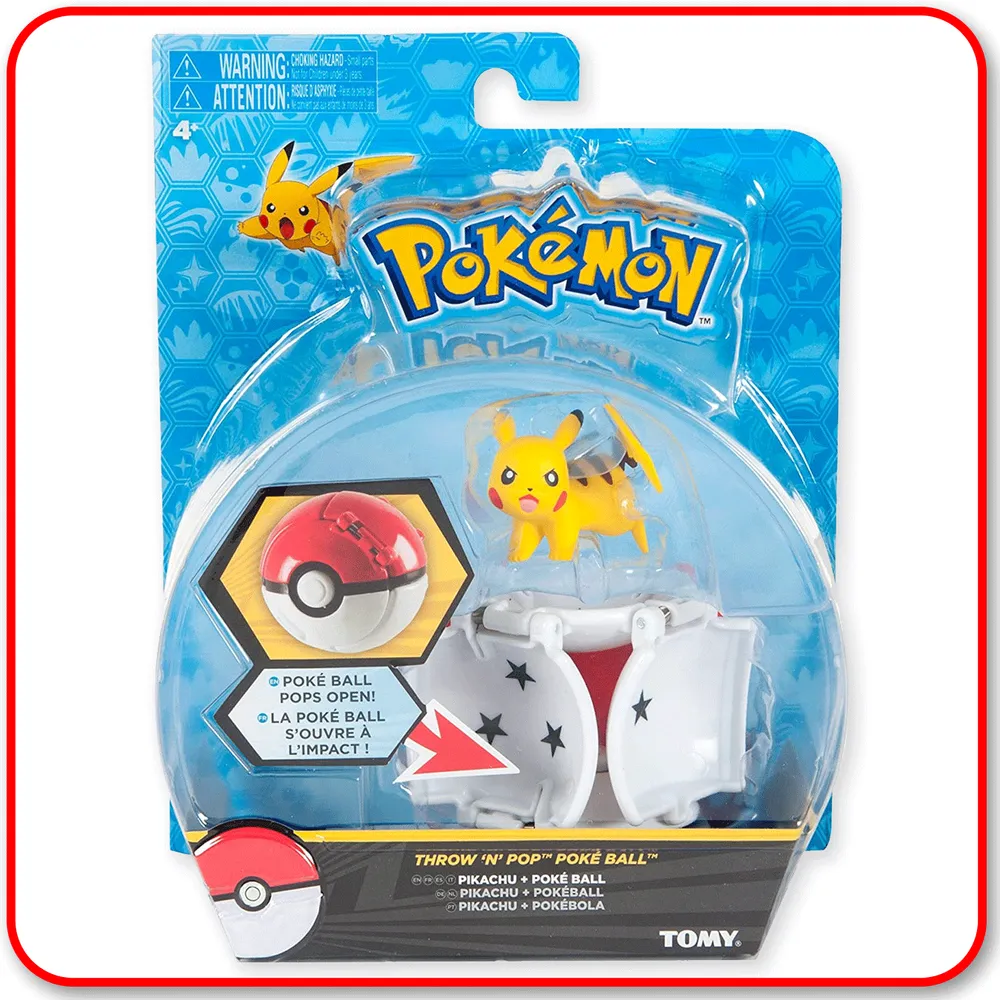 Pokemon Throw 'n' Pop Pikachu & Poke Ball Action Figure