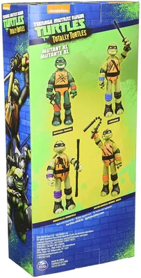 Teenage Mutant Ninja Turtles Totally Turtles Mutant X-Large 11” Action Figures (4 Pack) Leonardo, Michelangelo, Raphael & Donatello