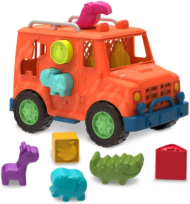 BATTAT - Wonder Wheels Safari Truck Shape Sorter