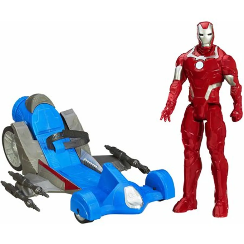 Avengers - Ironman 12" Titan Hero Figure w/ Battle Racer