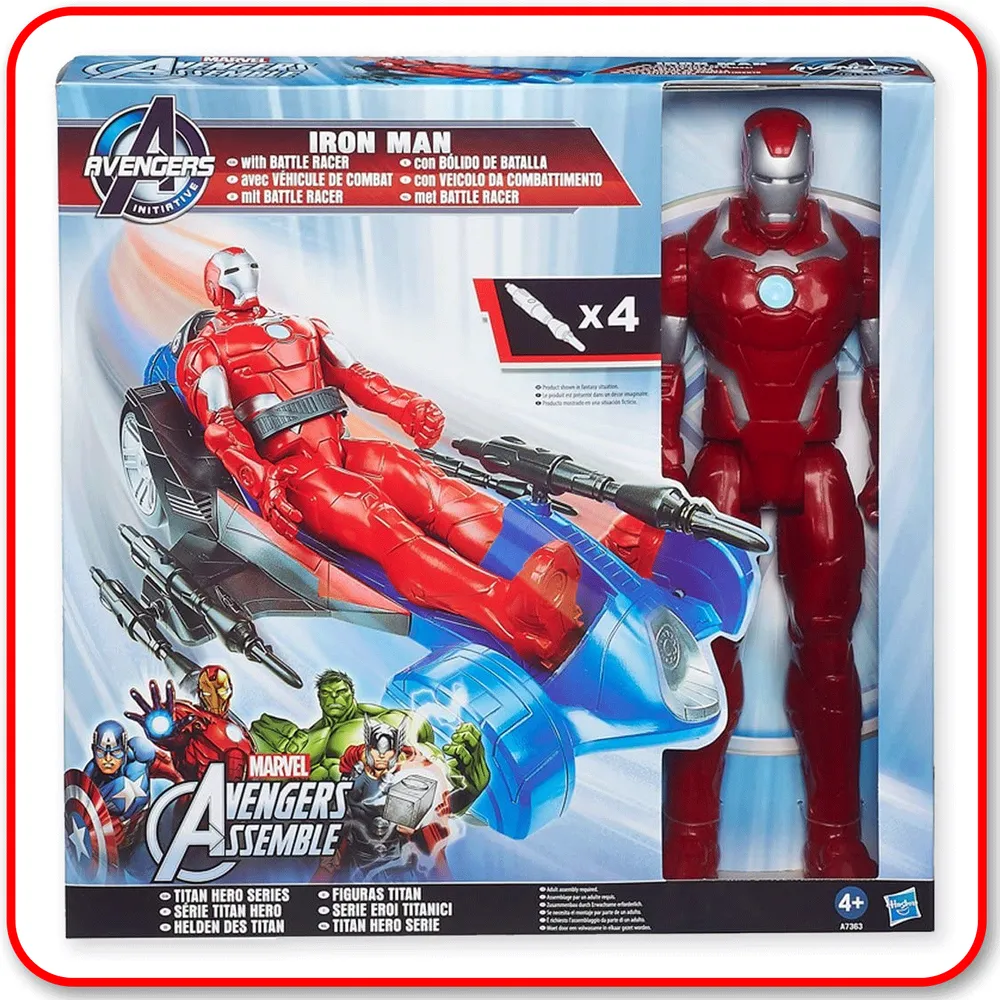 Avengers - Ironman 12" Titan Hero Figure w/ Battle Racer