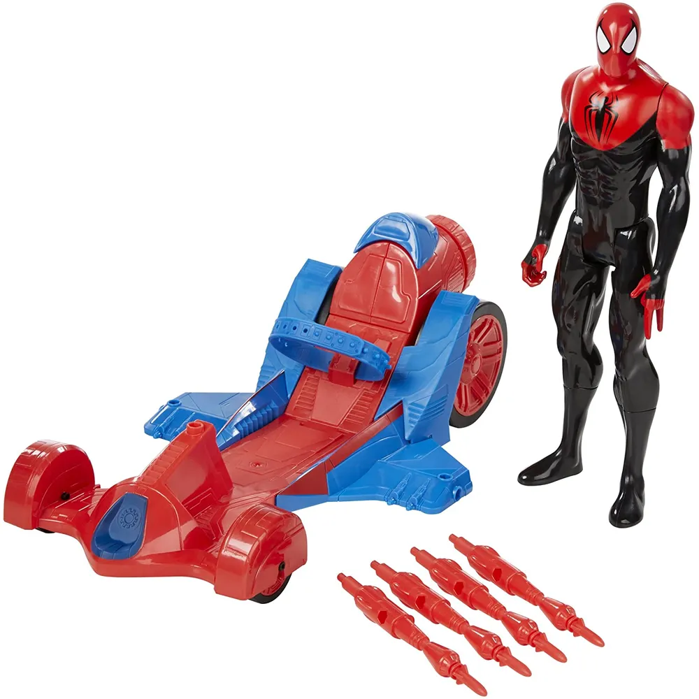 Spiderman - Titan Hero Class Figure with Turbo Racer
