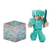 Minecraft - Overworld Steve with Diamond Armor Figure