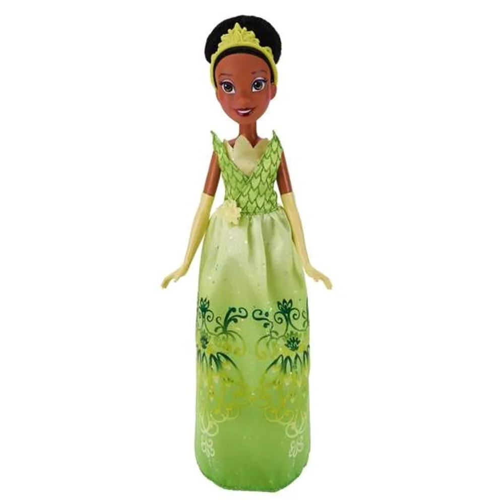 Plush doll Tiana DISNEY the Princess and the frog green dress