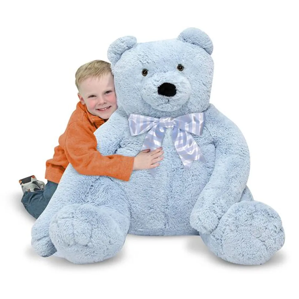 Jumbo Blue Teddy Bear - Plush