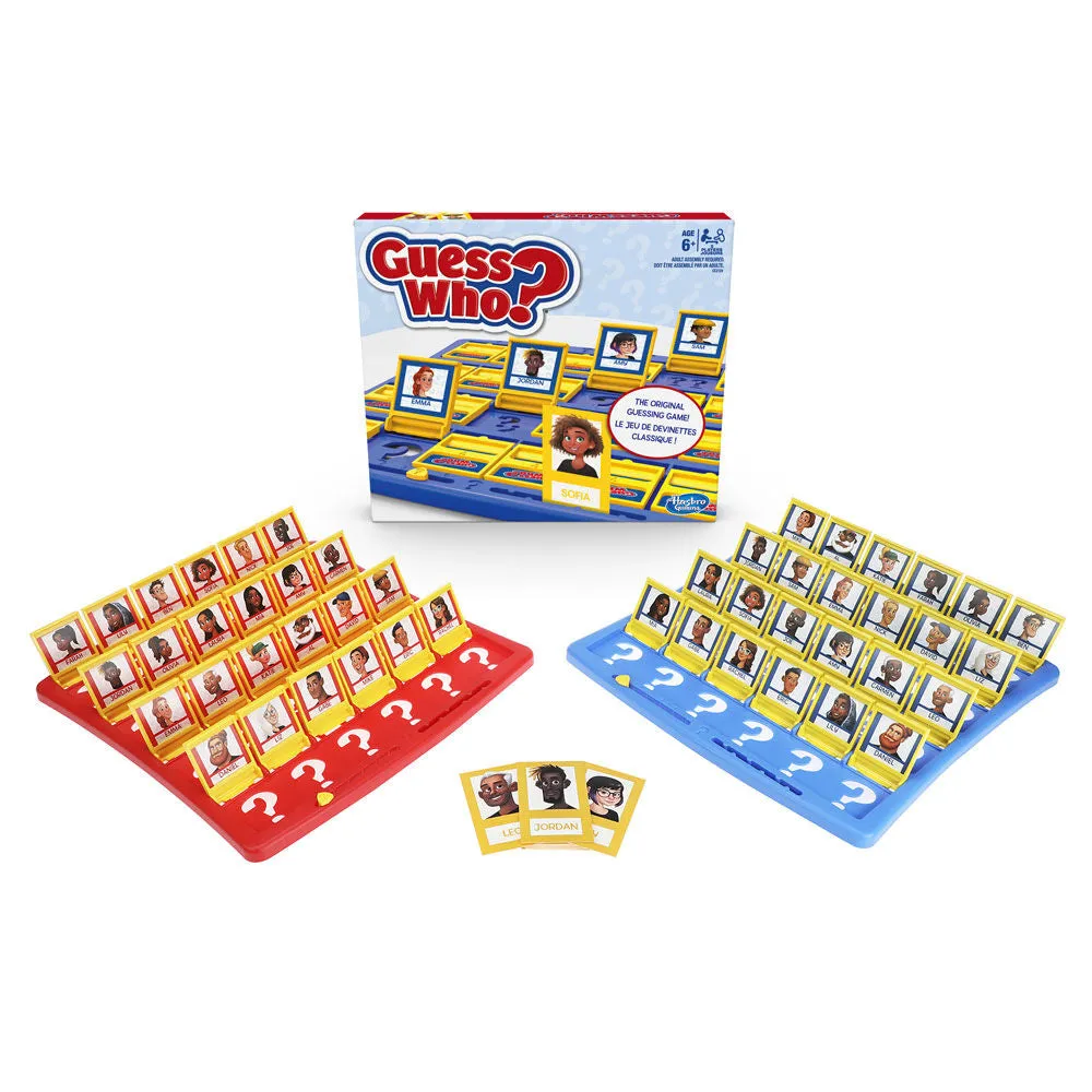 Guess Who? Grab and Go Game, Original Guessing Game for Ages 6 and up, 2  Player Travel Game - Hasbro Games