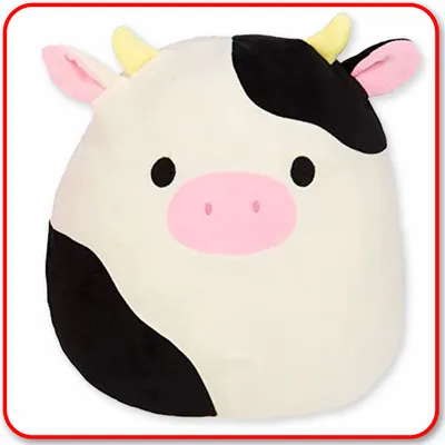 Squishmallows - 8" Connor the Black & White Cow